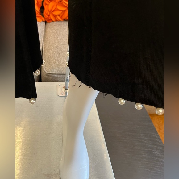 ❣️🆕Zara Knit Black Cropped Pants with Pearl Detail❣️ - Picture 11 of 11
